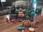 Playmobil piraten grot met 6 poppetjes en accessoires, Ophalen of Verzenden, Gebruikt