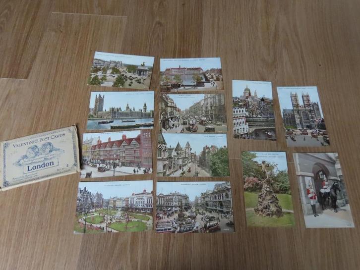 set 12 ansichten Londen/London Valentine's Valesque set No 2, Verzamelen, Ansichtkaarten | Buitenland, Ongelopen, Engeland, 1920 tot 1940