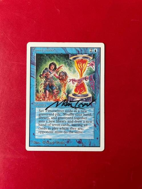 Timetwister Signed Unlimited Magic the Gathering MTG, Hobby en Vrije tijd, Verzamelkaartspellen | Magic the Gathering, Gebruikt