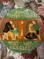 Vlaams aardewerk met spreuk, Ophalen of Verzenden, Zo goed als nieuw, Beeldje of Poppetje