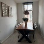 Complete Eethoek (8-10 pers) + Lampen - Wegens Verhuizing!, Huis en Inrichting, Tafels | Eettafels, Ophalen, Gebruikt, 100 tot 150 cm