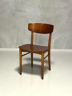 Deense eettafelstoelen 2x vintage teakhout Deens prijs p/st, Gebruikt, Twee, Bruin, Vintage