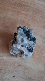 Galeniet op Calciet/Kwarts Matrix, Ophalen of Verzenden, Mineraal