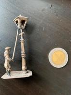 Miniatuur zilveren gaslamp, Antiek en Kunst, Antiek | Goud en Zilver, Ophalen of Verzenden