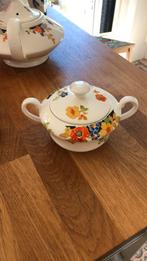 Suikerpot  Mosa Plateel Oostindisch kers, Antiek en Kunst, Antiek | Servies los, Ophalen of Verzenden