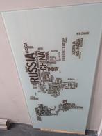 Landenkaart landkaart van glas, Ophalen, Zo goed als nieuw