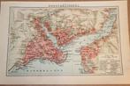 Antieke kaart/plattegrond - Constantinopel - Circa 1900, Ophalen of Verzenden, 1800 tot 2000, Nederland, Landkaart