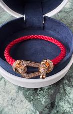 Fred Force Armband Goud Rood Maat 17 Armband, Sieraden, Tassen en Uiterlijk, Armbanden, Ophalen of Verzenden, Nieuw, Rood, Goud