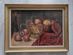 J van de Ven - Stilleven met schaal appels - 1930, Antiek en Kunst, Kunst | Schilderijen | Klassiek, Ophalen of Verzenden
