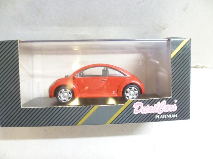 Detailcars Volkswagen Concept1 1994 Beetle rood 1:43 modelau, Hobby en Vrije tijd, Modelauto's | 1:43, Nieuw, Auto, Overige merken