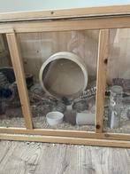 Houten Kooi inclusief Chinese dwerghamster, Dieren en Toebehoren, Ophalen, Gebruikt, Hout, Overige typen