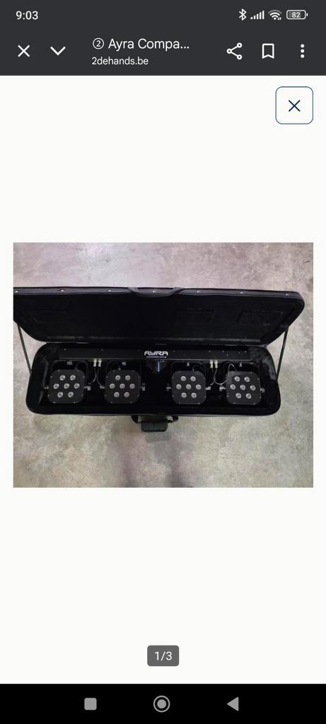 Ayra compar kit 2.  Twee sets beschikbaar., Muziek en Instrumenten, Licht en Laser, Nieuw, Licht, Ophalen