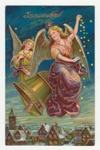 Kerst.  Engelen met luidklok., Verzamelen, Ansichtkaarten | Themakaarten, Verzenden, Voor 1920, Ongelopen, Overige thema's