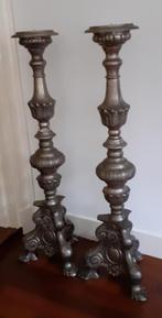 oude kerkkandelaars, Antiek en Kunst, Ophalen, Overige materialen