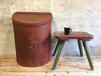Groot vintage brocant industrieel koffieblik | 65 cm hoog, Ophalen of Verzenden, Gebruikt, Koffie, Overige merken