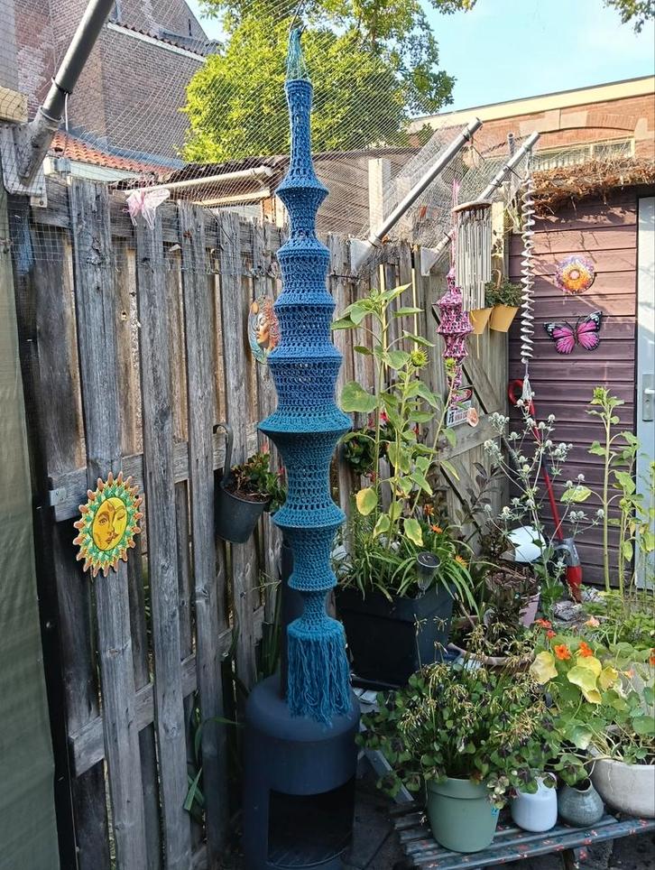 Handgemaakte Gehaakte Kroonluchter, Huis en Inrichting, Lampen | Kroonluchters, Ophalen of Verzenden