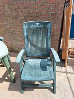 4 kunststoffen 5 standen stoelen van het merk: Aquarius., Tuin en Terras, Ophalen, Gebruikt, Kunststof