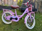 Roze Meisjesfiets Puck 16 inch met Mand - Leuke Kinderfiets, Ophalen, Zo goed als nieuw, 16 tot 20 inch, Nogan