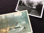 twee foto’s van een Opel Record uit 1960, Verzamelen, Foto's en Prenten, Foto, Ophalen of Verzenden, Zo goed als nieuw, 1940 tot 1960