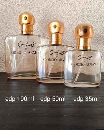 Verzameling lege parfumflessen Armani - Gió beschikbaar voor biedingen