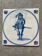 Antieke oud Hollandse tegels schutterij, Antiek en Kunst, Ophalen of Verzenden