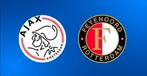 1 ticket Feyenoord - Ajax 22 maart vak C rij 1 stoel 31, Eén persoon, Maart