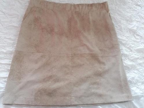 Helena Hart mooie rok van travelstof/ maat XL, Kleding | Dames, Rokken, Zo goed als nieuw, Maat 42/44 (L), Beige, Boven de knie