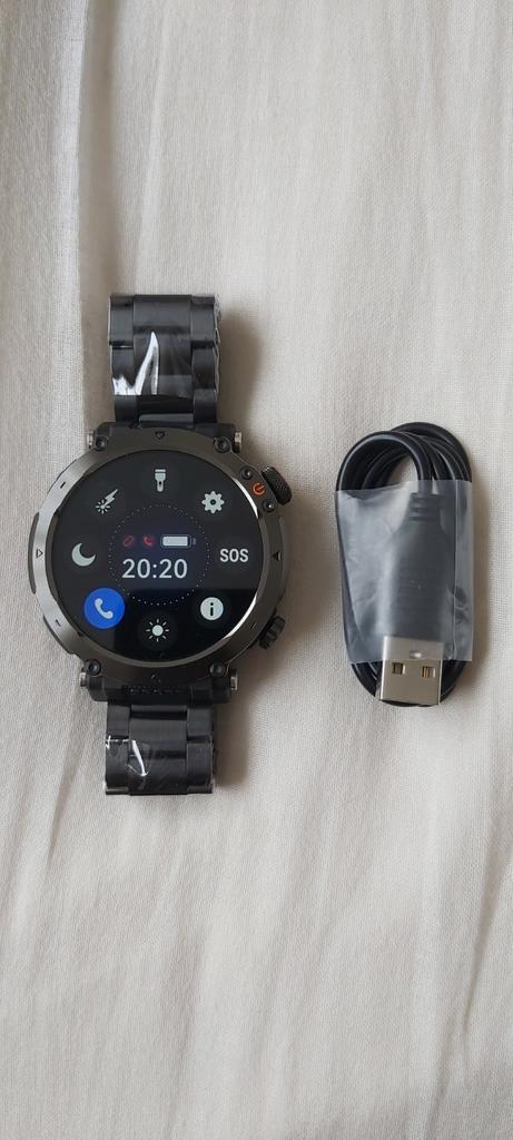Smartwatch Bluetooth sport mode gezondheid monitor NIEUW!, Sieraden, Tassen en Uiterlijk, Smartwatches, Nieuw, Grijs, Afstand
