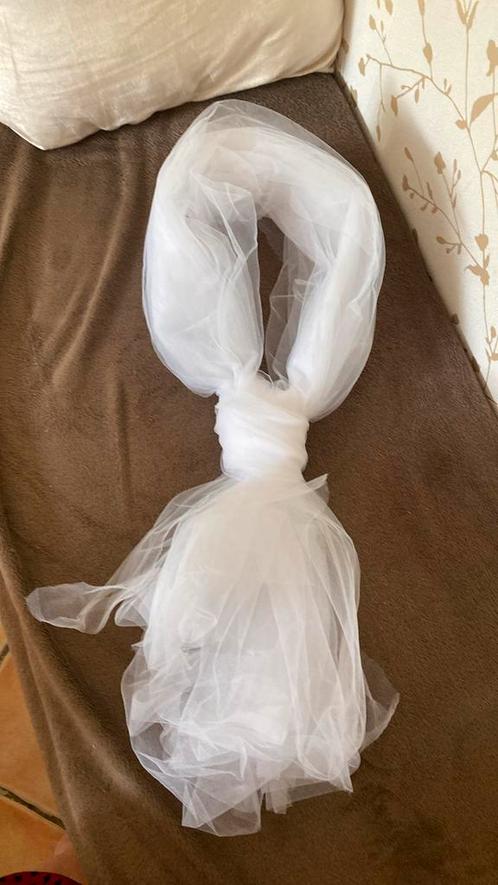 12 royale, witte strikken van tule voor bruiloft, Kleding | Dames, Trouwkleding en Trouwaccessoires, Zo goed als nieuw, Accessoires