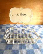 metalen zeephouder/ zeepbakje Le Bain, Ophalen of Verzenden, Gebruikt, Overige kleuren, Overige typen