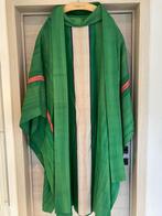 Groene kazuifel slabbinck met onderstola, Antiek en Kunst, Ophalen of Verzenden