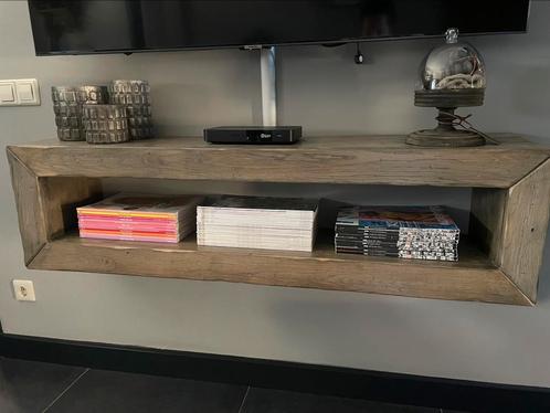 Zwevend (tv) meubel van eikenhout, Huis en Inrichting, Kasten | Televisiemeubels, Gebruikt, Minder dan 100 cm, 100 tot 150 cm