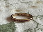 Vintage Gouden Alliance ring met Robijn, Ophalen of Verzenden, Goud, Ring, Met edelsteen