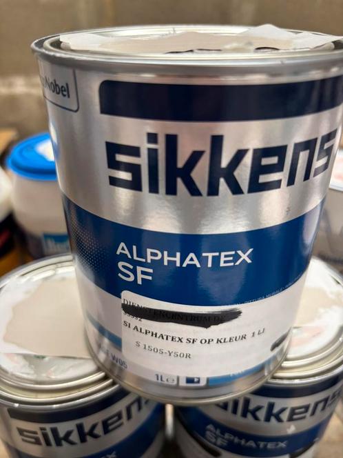Sikkens Alphatex SF licht taupekleurige muurverf 1liter, Hobby en Vrije tijd, Schilderen, Nieuw, Acrylverf, Ophalen of Verzenden