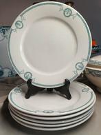 6 antieke borden Petrus Regout, 24 cm, Antiek en Kunst, Antiek | Servies compleet, Ophalen of Verzenden