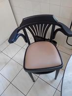 Café Stoel met Armleuning - Nieuwstaat, Huis en Inrichting, Stoelen, Hout, Twee, Zwart, Cafe