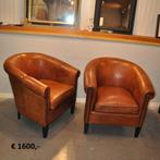 Fauteuils schapenleer Lounge Atelier / Teaks / OCL, Ophalen of Verzenden, Zo goed als nieuw, 50 tot 75 cm, Leer