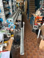 2e keus 7 meter ZWARTE  vlaggenmast met overschuikoker, Diversen, Vlaggen en Wimpels, Ophalen, Zo goed als nieuw