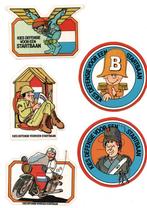 stickers Banenkrant Defensie 1982, Verzenden, Zo goed als nieuw