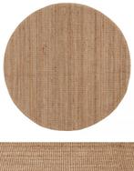 Mooie ronde vloerkleed naturel, Huis en Inrichting, Ophalen, Gebruikt, Beige, Overige typen