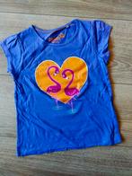 Zgan! Schattig paars t-shirt met flamingo Lupilu! Mt 98/104, Kinderen en Baby's, Kinderkleding | Maat 98, Meisje, Lupilu, Ophalen of Verzenden