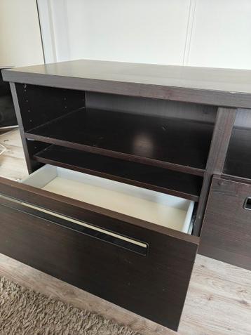 Zwart TV meubel - Ikea Besta adal - afbeelding 2