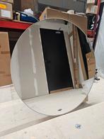 Ronde spiegel 110cm - Showmodel met witte rand, Ophalen, Rond, Zo goed als nieuw, 100 tot 125 cm