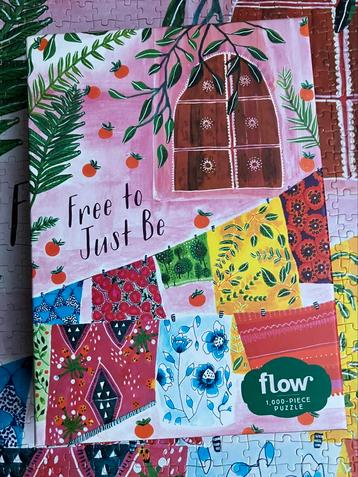 Flow puzzel: Free to Just Be, 1000 stukjes beschikbaar voor biedingen