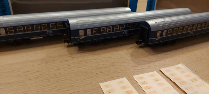 3 Märklin NS TEN slaapwagens artnr 4151 1x verl. in ovp, Hobby en Vrije tijd, Modeltreinen | H0, Zo goed als nieuw, Wagon, Wisselstroom