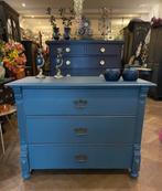 Antieke ladekast, brocante commode, vintage kastje kast VdlM, Huis en Inrichting, 100 tot 150 cm, Zo goed als nieuw, 3 of 4 laden