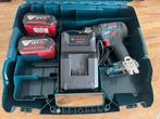Bosch GSR 18V Schroeftol met 2 Accu's en Oplader, Doe-het-zelf en Verbouw, Gereedschap | Boormachines, Gebruikt, Variabele snelheid