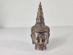 Hoofd Boeddha, verzilverd, Thailand, midden 20e eeuw, Antiek en Kunst, Kunst | Beelden en Houtsnijwerken, Ophalen of Verzenden