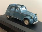 1:43 Vitesse Citroën 2cv AZLP 1960blauw gestreepte bekleding, Hobby en Vrije tijd, Modelauto's | 1:43, Ophalen of Verzenden, Zo goed als nieuw