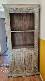 Vintage Indiase Kast, Huis en Inrichting, Ophalen, 200 cm of meer, Vintage, 50 tot 100 cm